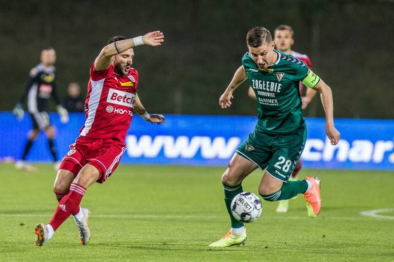Football. Fortuna Puchar Polski. Zaglebie Sosnowiec - Piast Gliwice. 27.10.2021