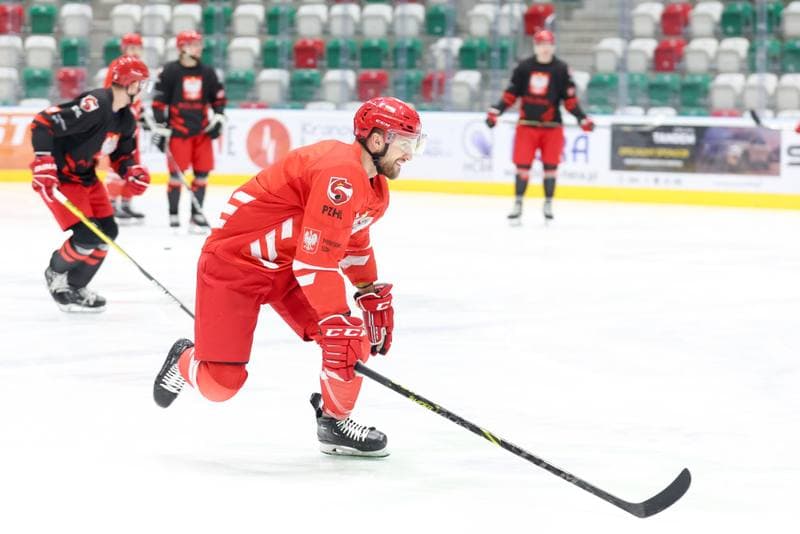 Ice Hockey. Poland national team. Training. 03.02.2024