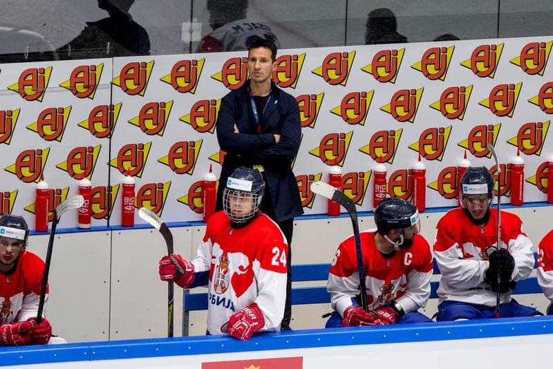 Ice Hockey. World Championship Division 1 Group B. Estonia - Serbia. 30.04.2022