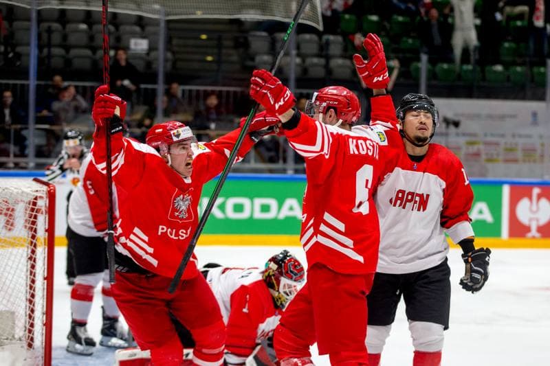Ice Hockey. World Championship Division 1 Group B. Poland - Japan. 01.05.2022