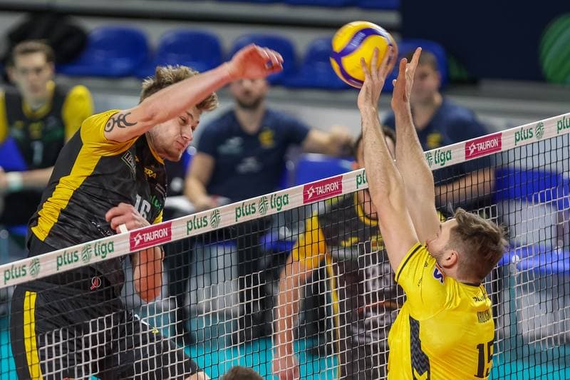 Volleyball. PlusLiga. GKS Katowice - PGE Giek Skra Belchatow. 09.12.2023