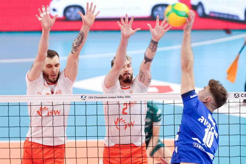Volleyball. CEV Champions League. Jastrzebski Wegiel - SVG Luneburg. 17.01.2024