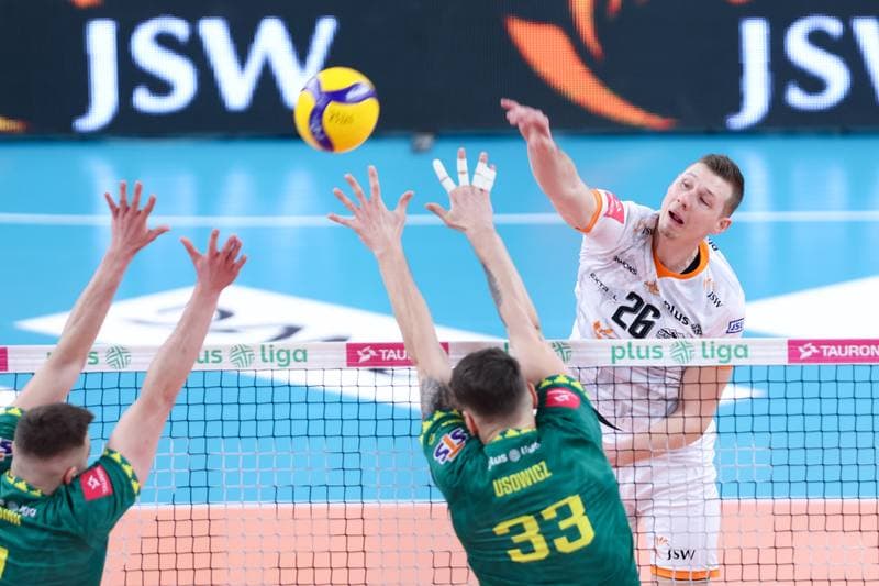 Volleyball. PlusLiga. Jastrzebski Wegiel - GKS Katowice. 03.02.2024