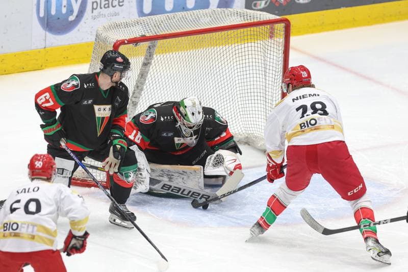 Ice Hockey. Tauron Hokej Liga. Zaglebie Sosnowiec - GKS Tychy. 27.02.2024