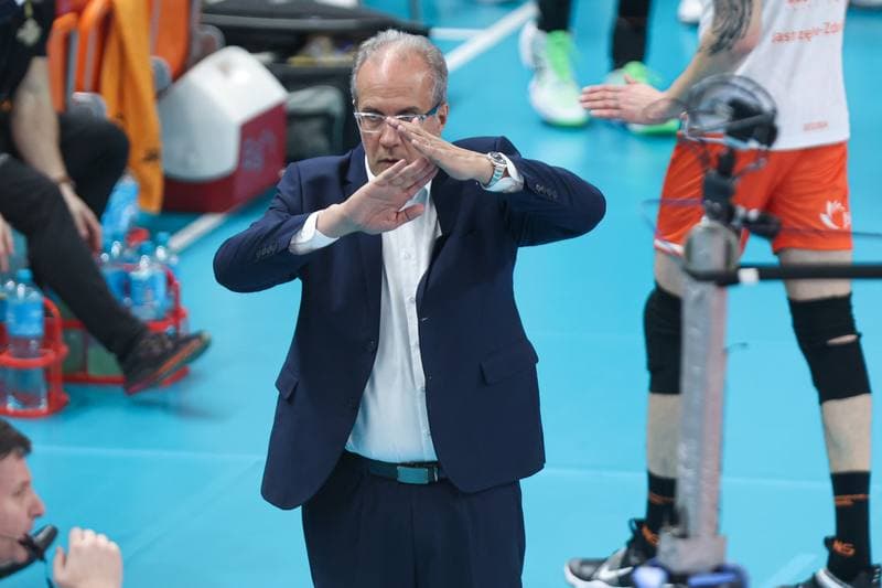 Volleyball. CEV Champions League. Jastrzebski Wegiel - Gas Sales Daiko Piacenza. 28.02.2024