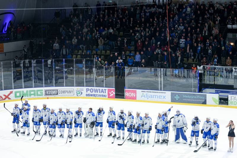 Ice Hockey. Tauron Hokej Liga. Re-Plast Unia Oswiecim - GKS Tychy. 24.03.2024