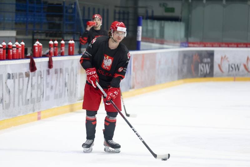 Ice Hockey. Poland national team. Training. 02.04.2024
