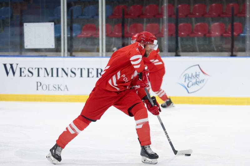 Ice Hockey. Poland national team. Training. 17.04.2024
