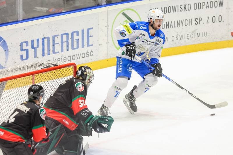 Ice Hockey. Tauron Hokej Liga. Re-Plast Unia Oswiecim - GKS Tychy. 20.10.2023