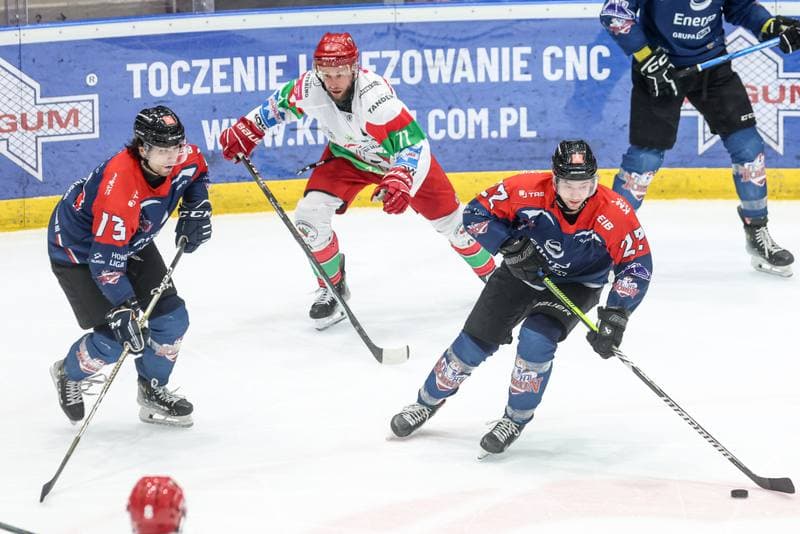 Ice Hockey. Tauron Hokej Liga. EC Bedzin Zaglebie Sosnowiec - KH Energa Torun. 19.01.2025
