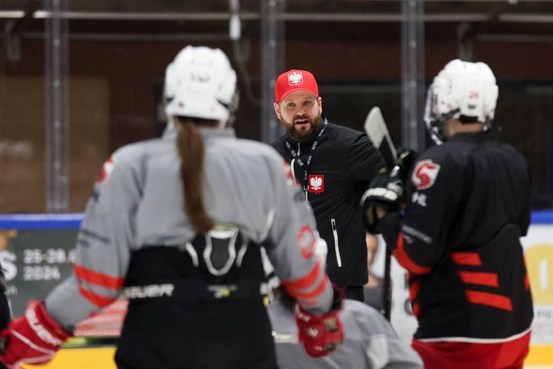 Ice Hockey. Poland national team. Training. 05.02.2024