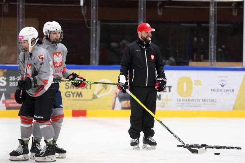 Ice Hockey. Poland national team. Training. 05.02.2024