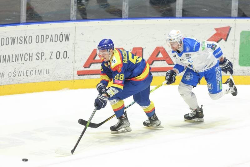Ice Hockey. Tauron Hokej Liga. Re-Plast Unia Oswiecim - PZU Podhale Nowy Targ. 25.02.2024