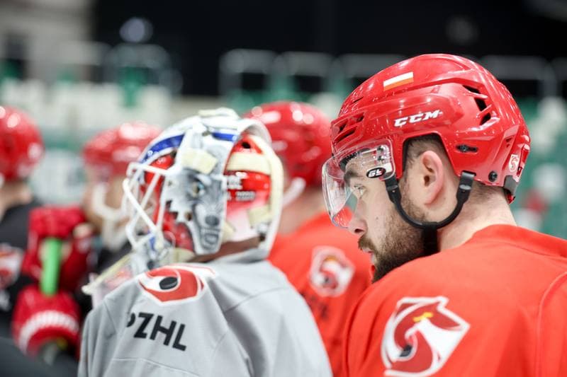 Ice Hockey. Poland national team. Training. 03.02.2024