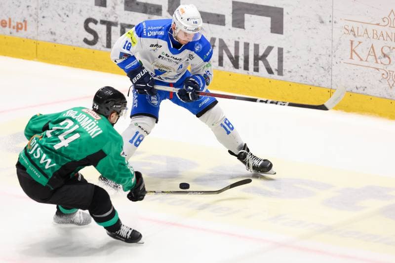 Ice Hockey. Tauron Hokej Liga. Re-Plast Unia Oswiecim - JKH GKS Jastrzebie. 18.02.2024