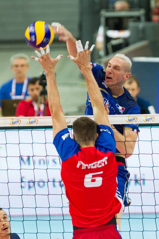 Volleyball. EuroVolley 2017. France - Czech Republic. 30.08.2017