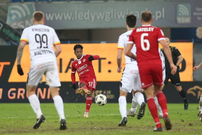Football. Lotto Ekstraklasa. Piast Gliwice - Jagiellonia Bialystok. 21.12.2018
