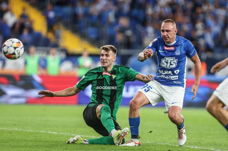 Football. Betclic I Liga. Ruch Chorzow - Gornik Leczna. 31.08.2024