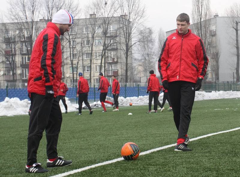Football. Gornik Zabrze. Training. 11.01.2011