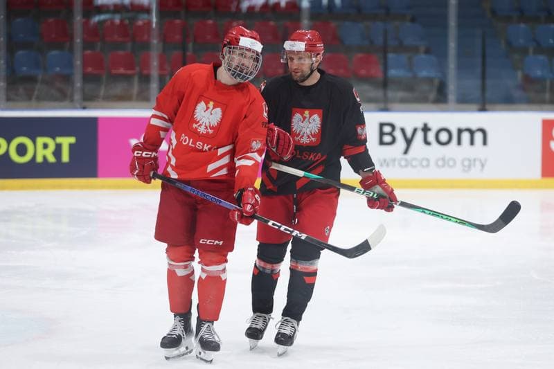 Ice Hockey. Poland national team. Training. 17.04.2024