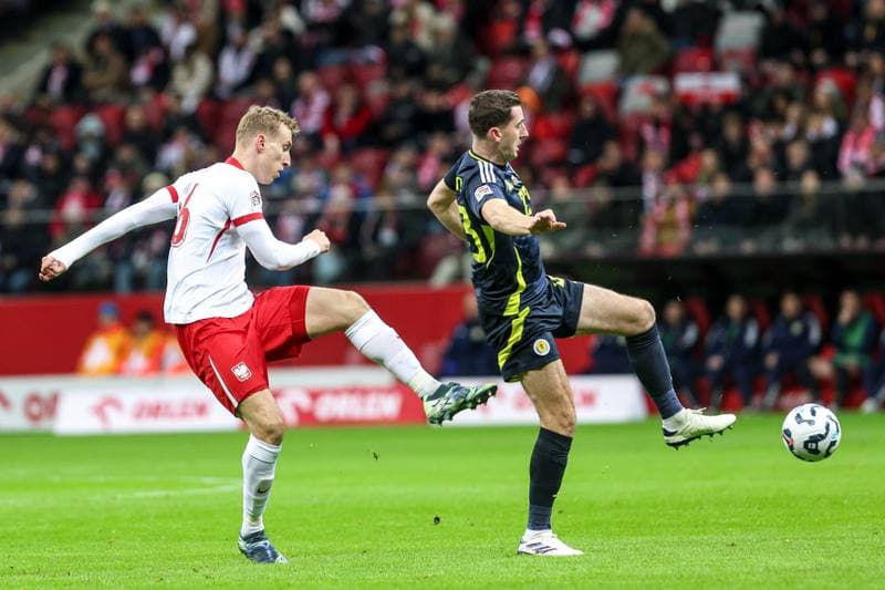 Football. UEFA Nations League. Poland - Scotland. 18.11.2024