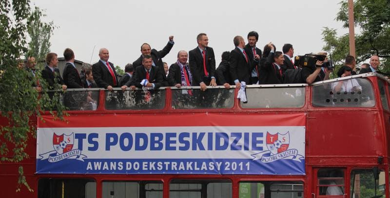 Football. Podbeskidzie Bielsko-Biala. Feta. 04.06.2011