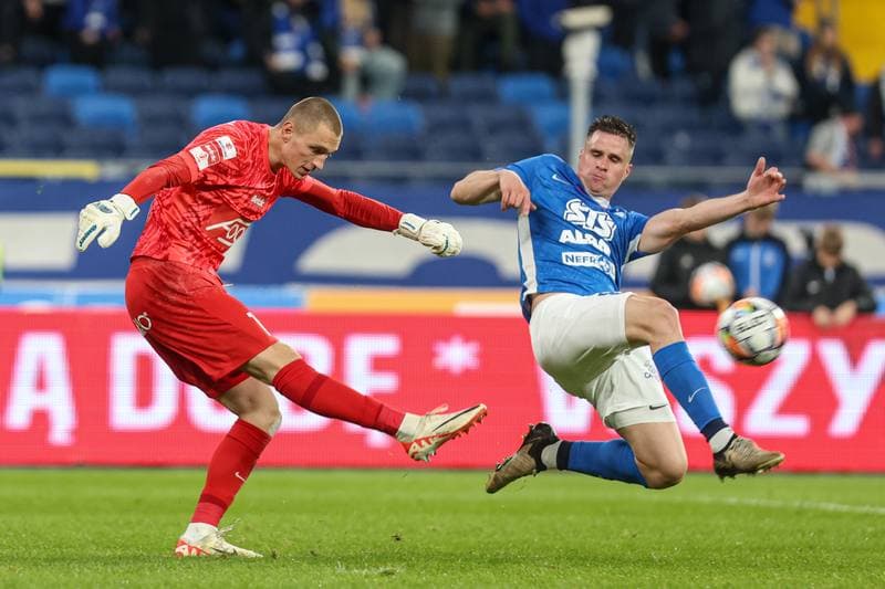 Football. Betclic I Liga. Ruch Chorzow - Warta Poznan. 25.10.2024