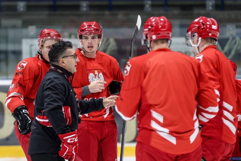 Ice Hockey. Poland national team. Training. 03.11.2024