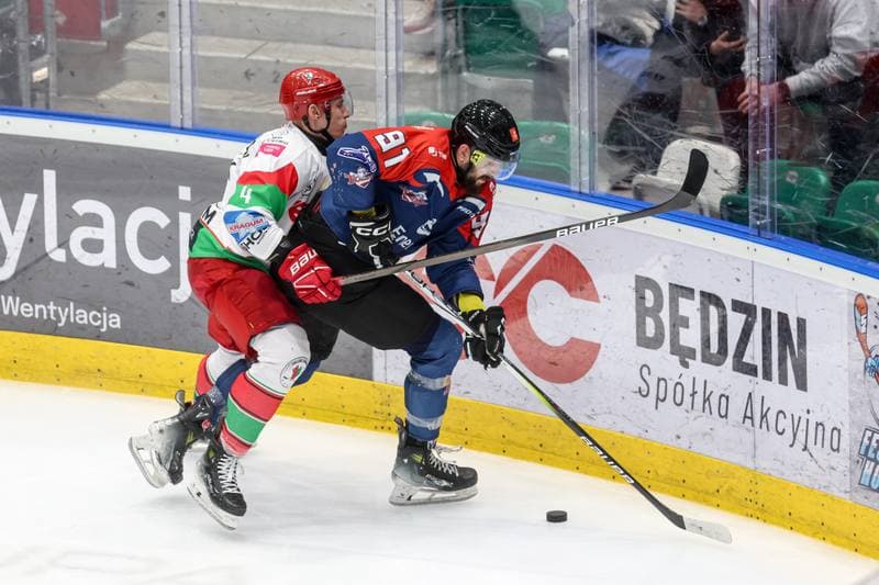 Ice Hockey. Tauron Hokej Liga. EC Bedzin Zaglebie Sosnowiec - KH Energa Torun. 19.01.2025