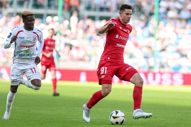 Football. PKO BP Ekstraklasa. Gornik Zabrze - Widzew Lodz. 27.04.2025