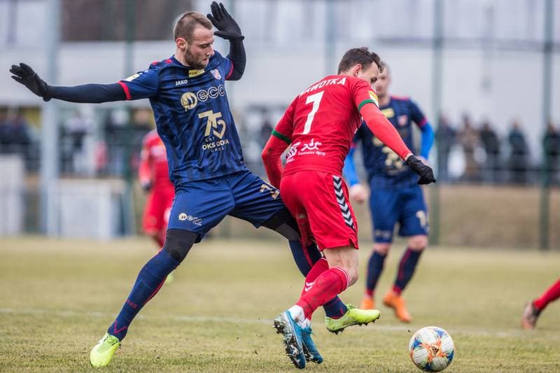 Football. Sparing. Zaglebie Sosnowiec - Odra Opole. 22.02.2020
