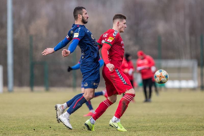 Football. Sparing. Zaglebie Sosnowiec - Odra Opole. 22.02.2020