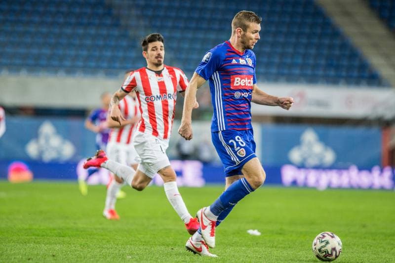 Football. PKO BP Ekstraklasa. Piast Gliwice - Cracovia Krakow. 22.02.2020