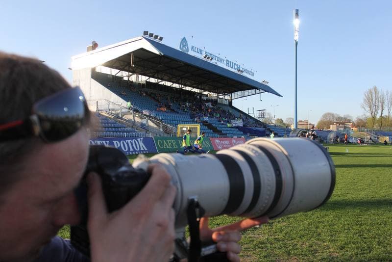 Football. T-Mobile Ekstraklasa. Ruch Chorzow - LKS Lodz. 28.04.2012