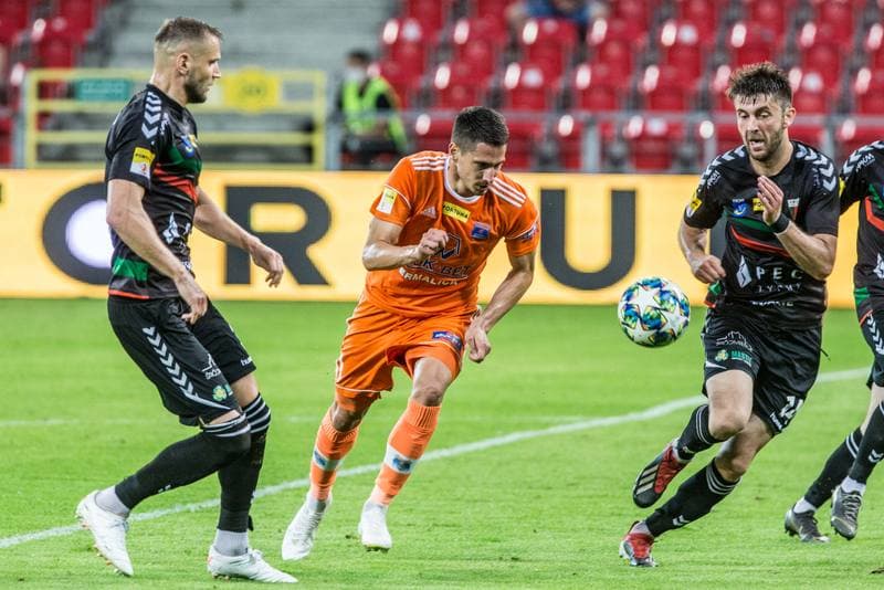 Football. Fortuna I Liga. GKS Tychy - Bruk-Bet Termalica Nieciecza. 01.07.2020