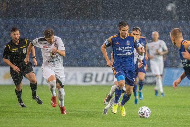 Football. III Liga. Ruch Chorzow - Piast Zmigrod. 22.08.2020