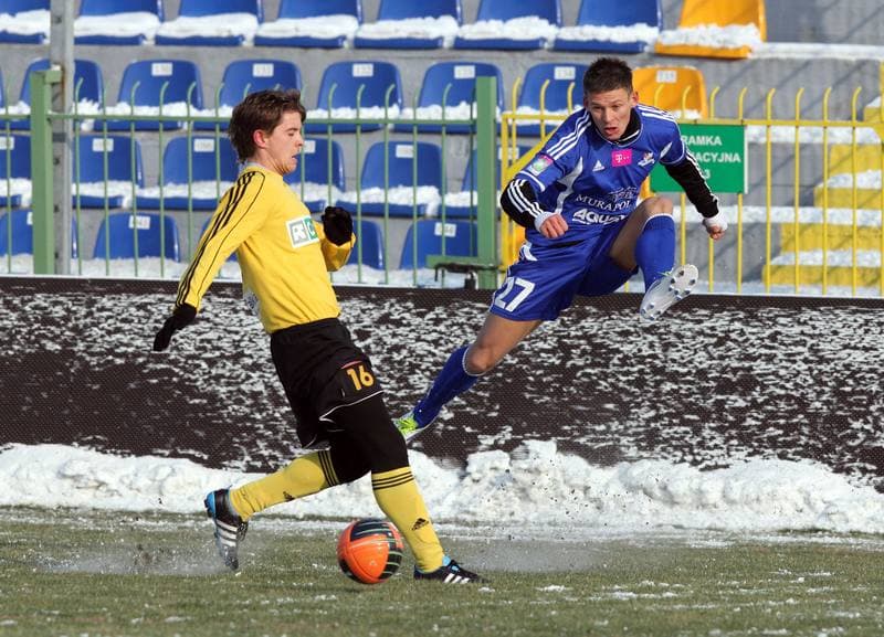 Football. Sparing. Podbeskidzie Bielsko-Biala - MFK Karvina. 11.02.2012