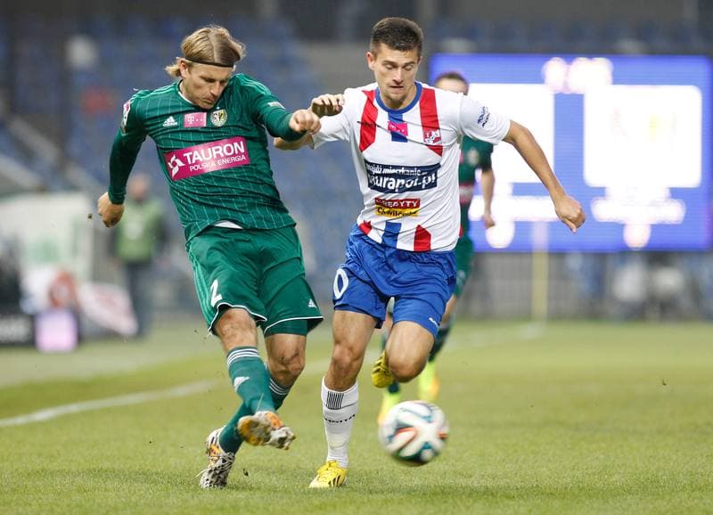 Football. T-Mobile Ekstraklasa. Podbeskidzie Bielsko Biala - Slask Wroclaw. 03.10.2014