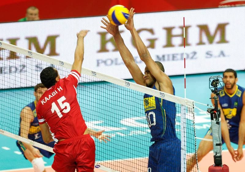 Volleyball. FIVB Men's World Championship. Brazil - Tunisia. 03.09.2014