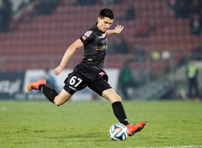 Football. T-Mobile Ekstraklasa. Cracovia Krakow - Gornik Zabrze. 24.11.2014