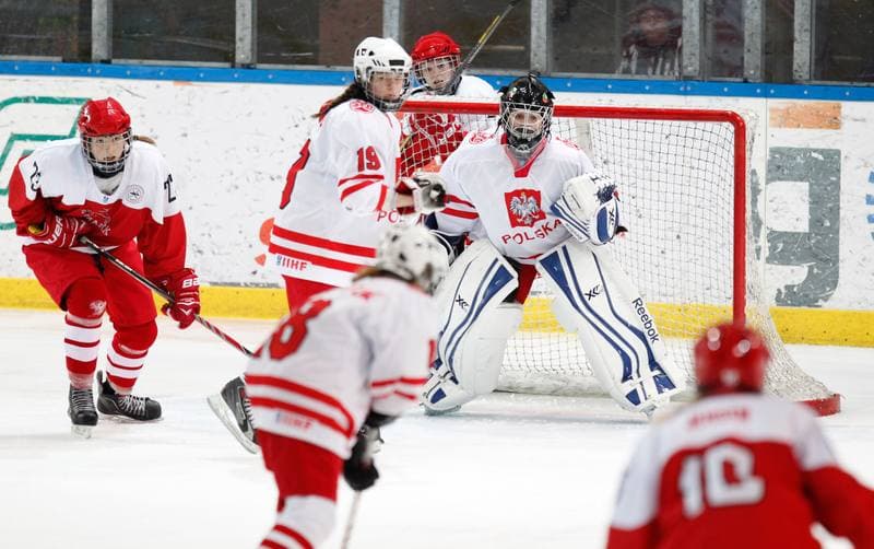 Ice Hockey. U18 Women's World Championship Division I. Poland - Denmark. 25.01.2015