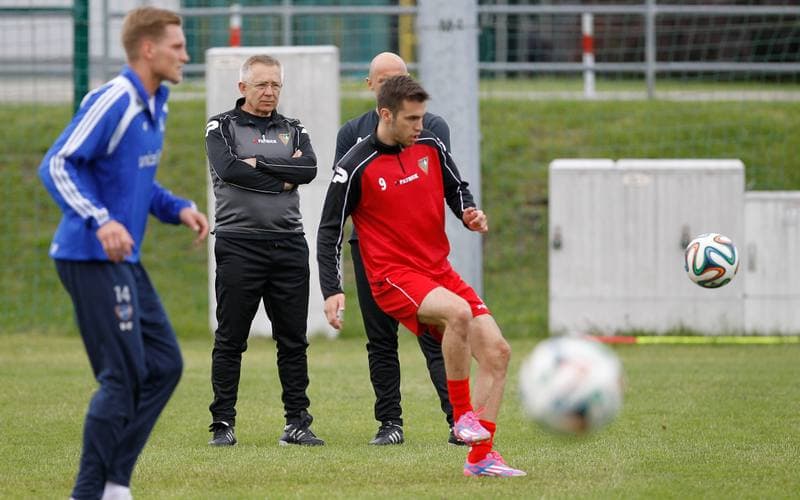Football. Zaglebie Sosnowiec. Training. 25.06.2015