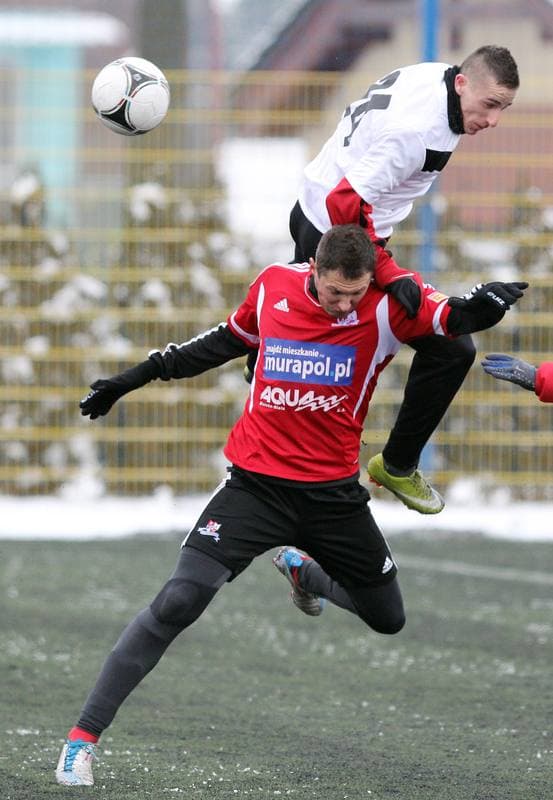 Football. Tychy Sparing. GKS Tychy - Podbeskidzie Bielsko-Biala. 19.01.2013