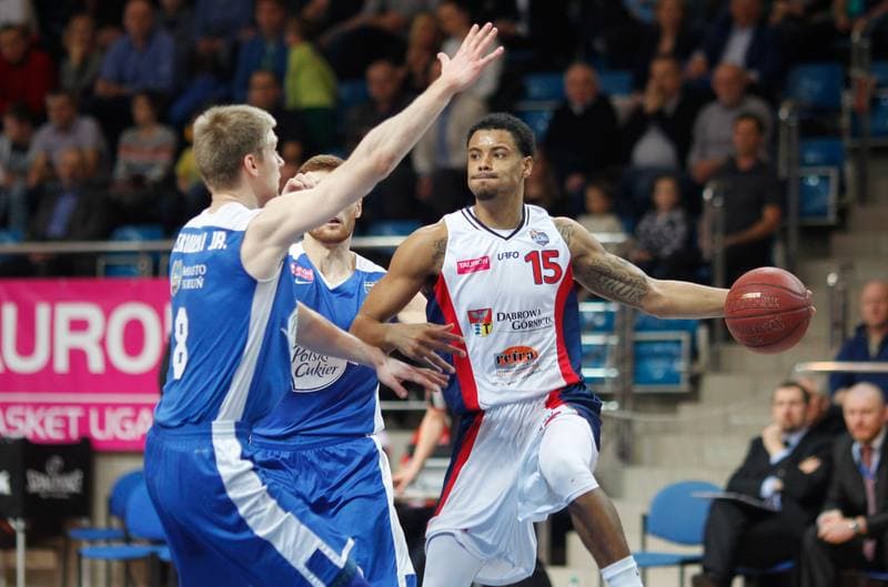 Basketball. Tauron Basket Liga. MKS Dabrowa Gornicza - Polski Cukier Torun. 01.03.2015