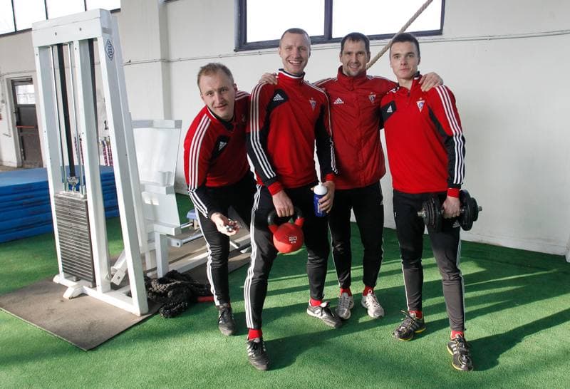 Football. Gornik Zabrze. Training. 08.01.2014