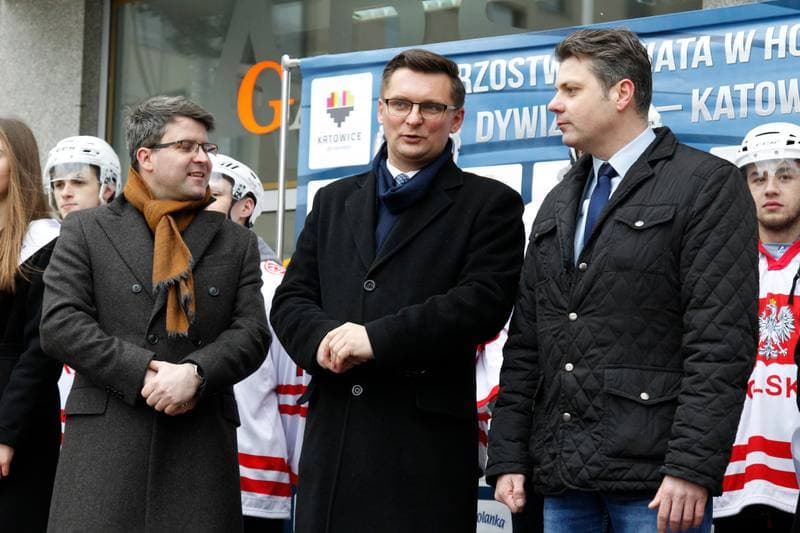 Ice Hockey. Poland. Press Conference. 04.02.2016
