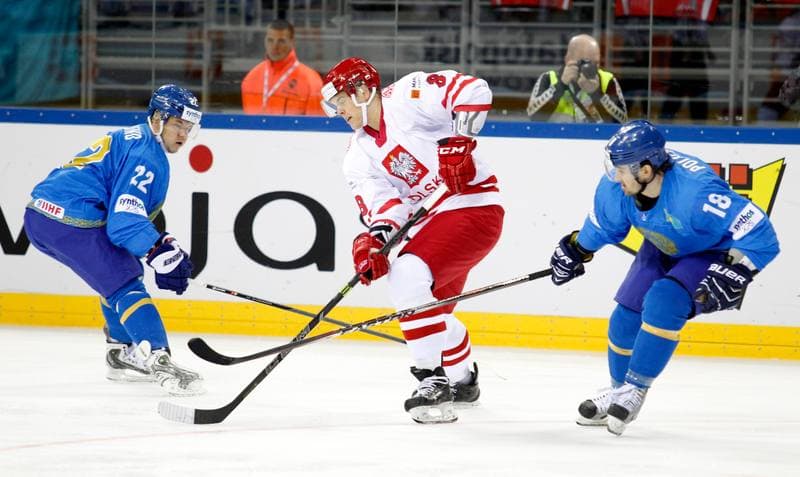 Ice Hockey. IIHF World Championship Division 1A. Poland - Kazakhstan. 23.04.2015