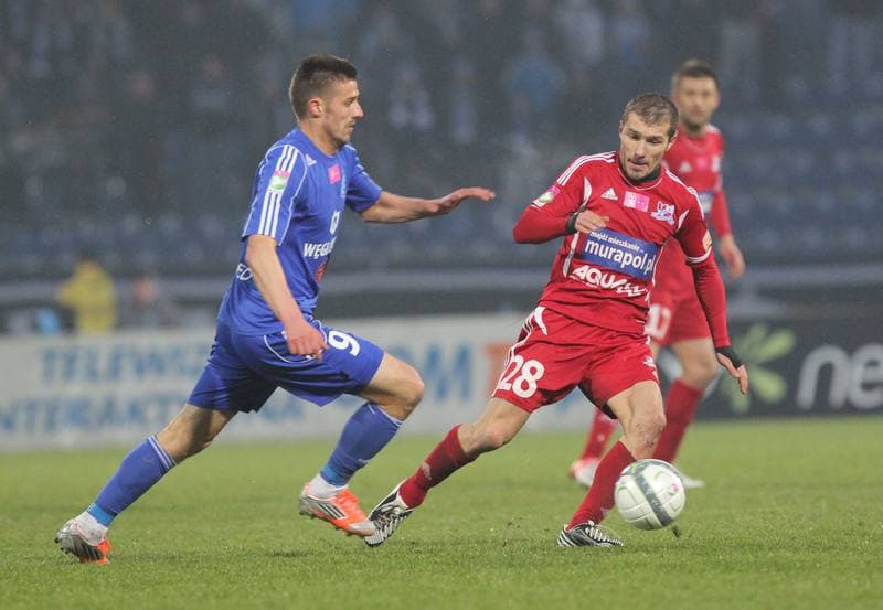 Football. T-Mobile Ekstraklasa. Ruch Chorzow - Podbeskidzie Bielsko-Biala. 05.04.2013