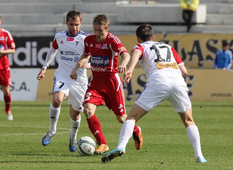 Football. T-Mobile Ekstraklasa. Gornik Zabrze - Podbeskidzie Bielsko-Biala. 27.04.2012