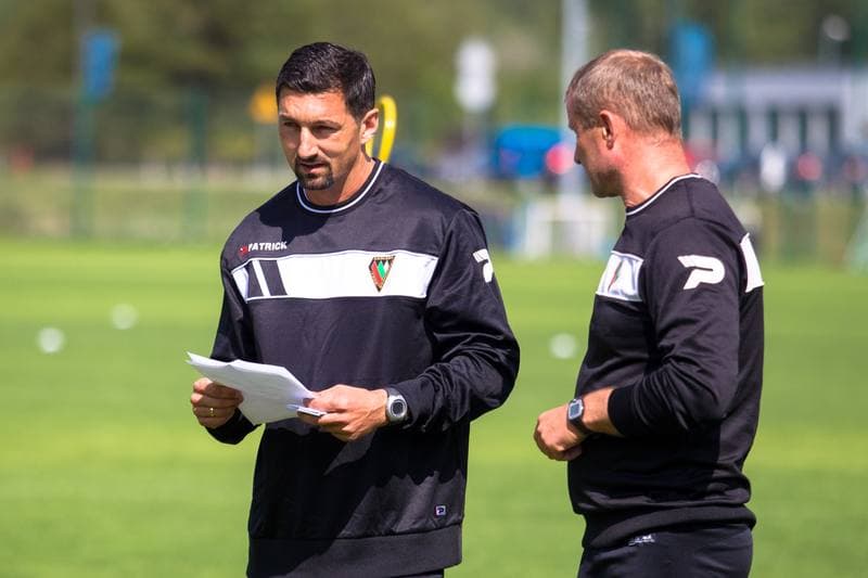 Football. Zaglebie Sosnowiec. Training. 21.08.2017